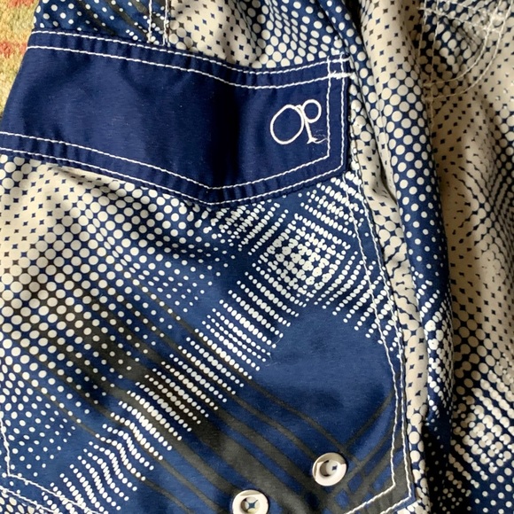 Ocean Pacific OP Sz L Swim board surf shorts - Picture 3 of 11